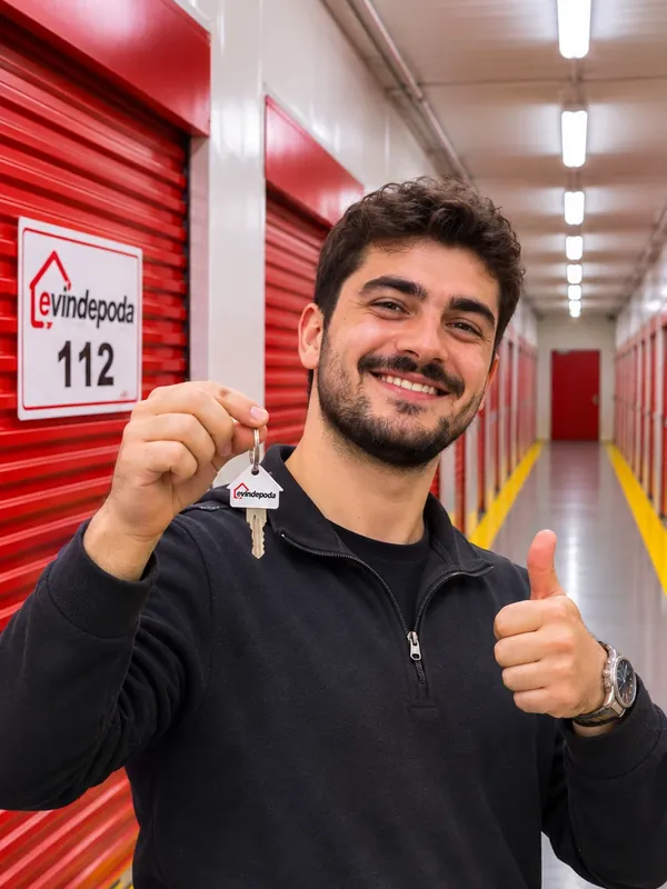 Depo anahtarını teslim alan mutlu müşterimiz